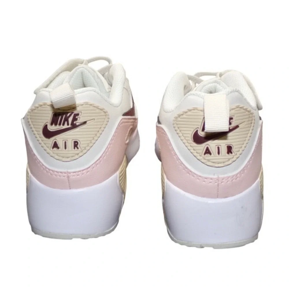 Nike Air‎ Max 90 Girls Phantom/Echo Pink/Sail/Dark Team Red Size 1.5